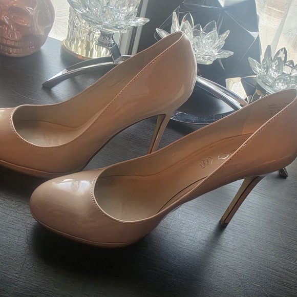 Aldo Shoes - Aldo Nude Patent Leather Pumps